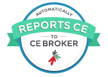 Automatically Reports to CE Broker Badge